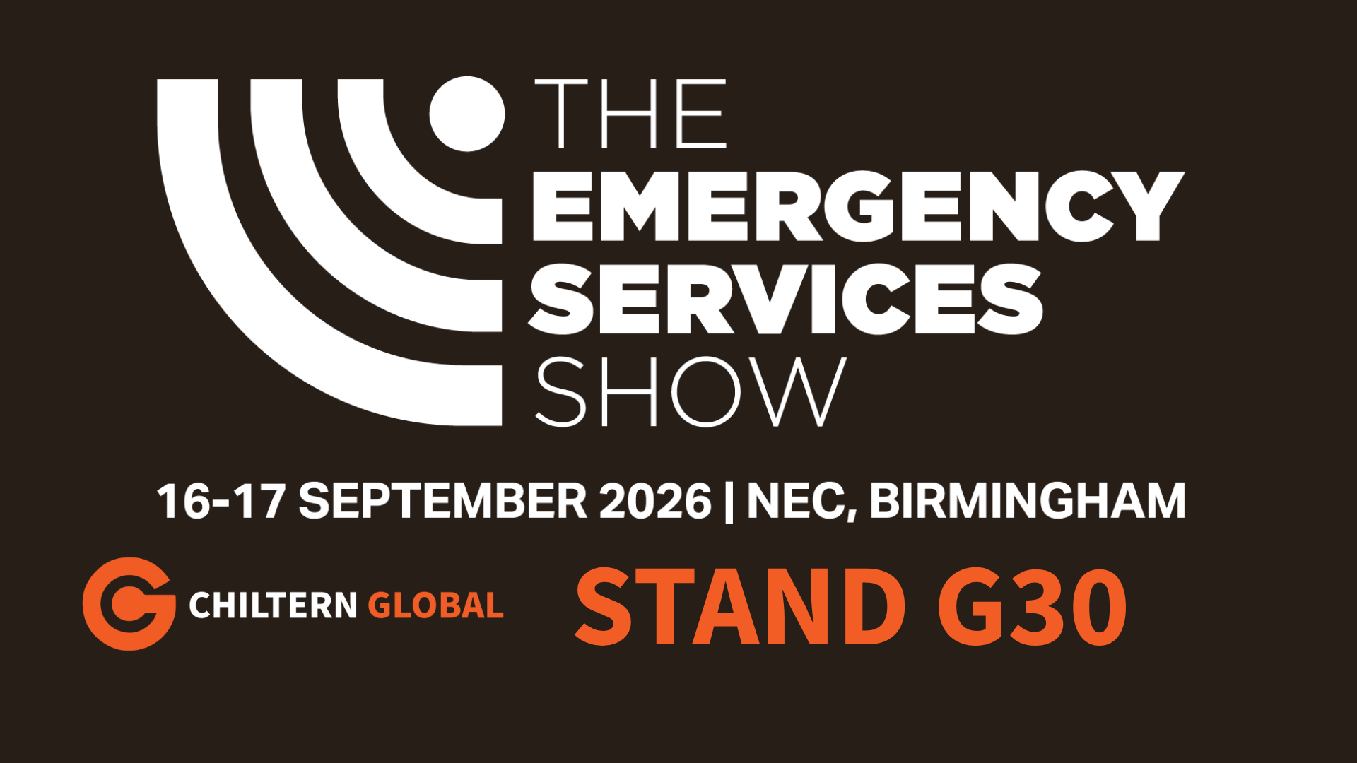 The Emergency Services Show 2026: What It Is, Who Goes, and Where to Find Chiltern Global