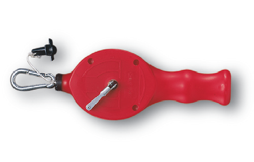 The red Barracuda cord real, on a white background