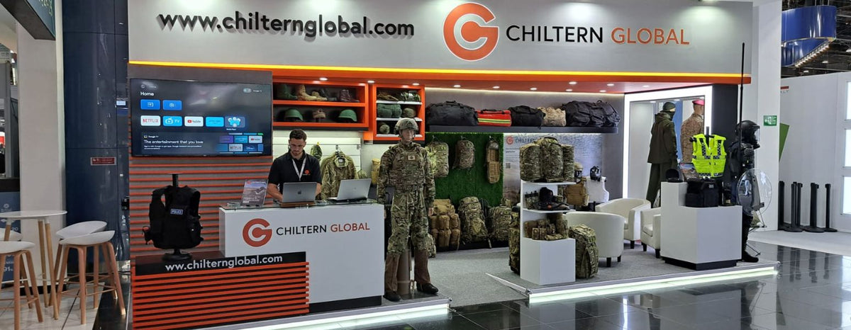 Notícias e análises - Stand da Chiltern Global na feira de defesa IDEX 2025